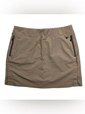 Anatomie Suzette sport Luxe skort golf skirt shorts size L Large-Beige